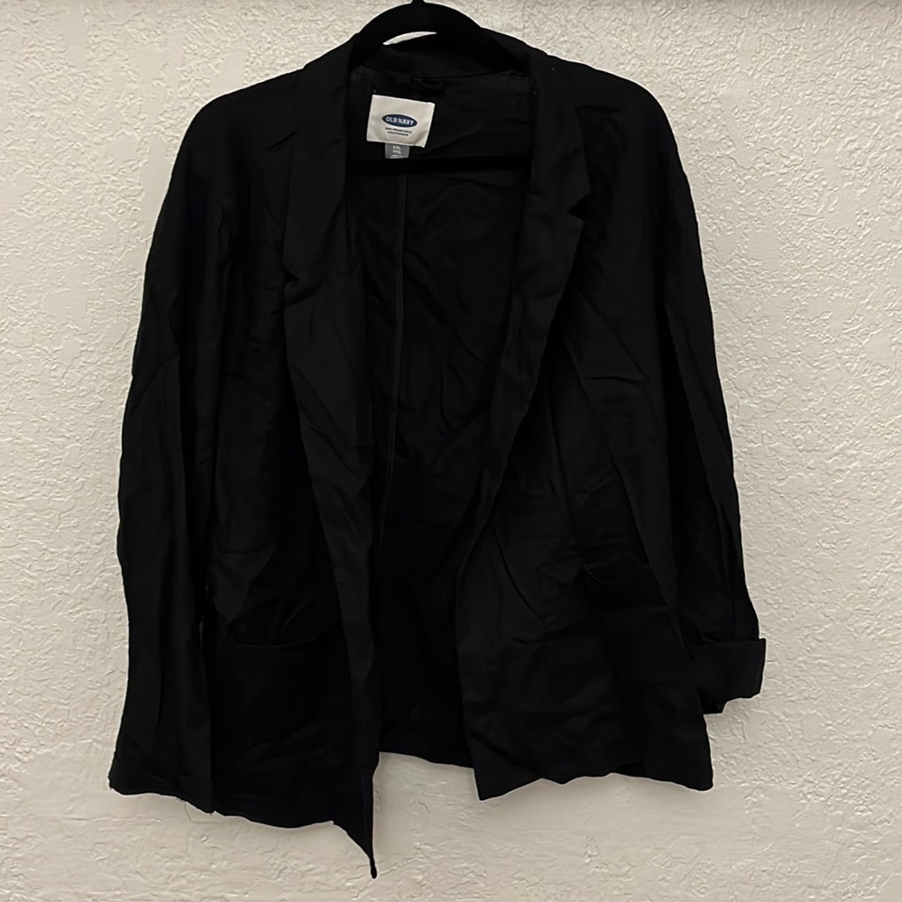 Old Navy | Women’s Black Linen Blazer NWT